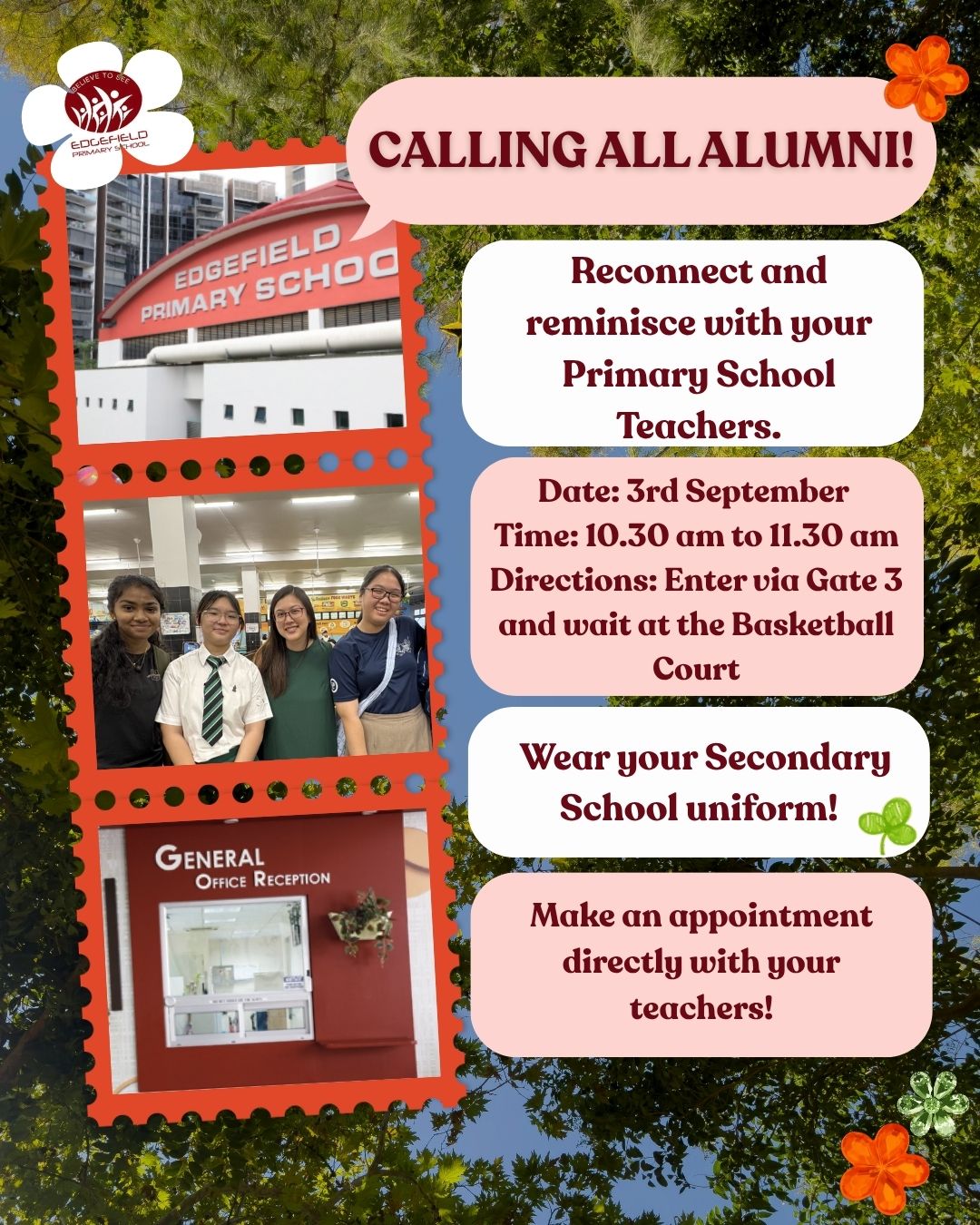 CALLING ALL ALUMNI
