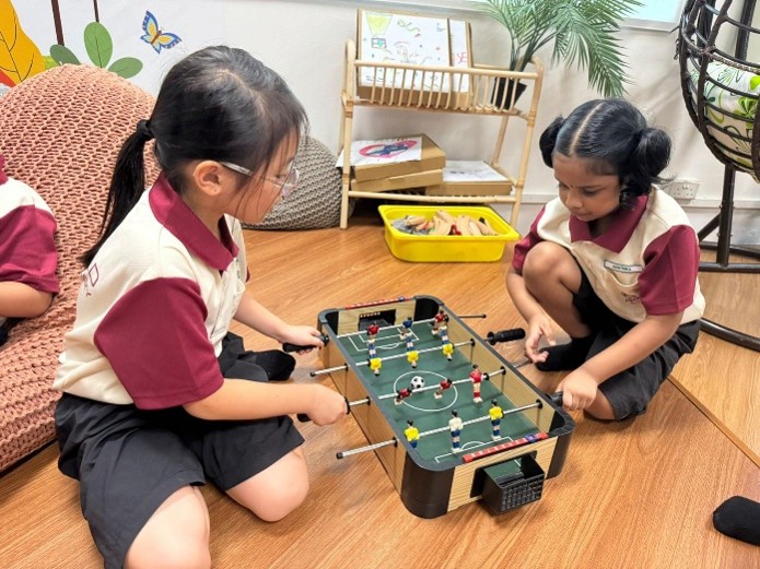 Students playing and relaxing at the Secret Garden_1